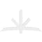 Ekena Millwork Alberta Architectural Grade PVC Gable Bracket, 84"W x 45 1/2"H x 6"D x 6"F, 13/12 Pitch GBP084X46X0606ALB00 - alternate 2